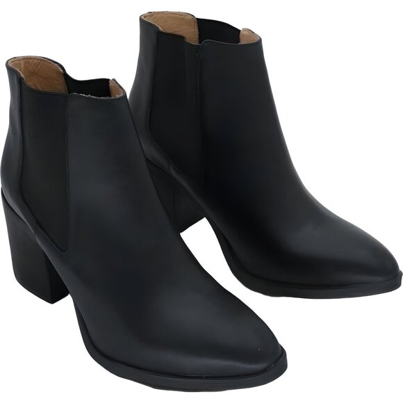 Nisolo Women's Heeled Slip-on Waterproof Leather Chelsea Boots Size 11 - Picture 4 of 6